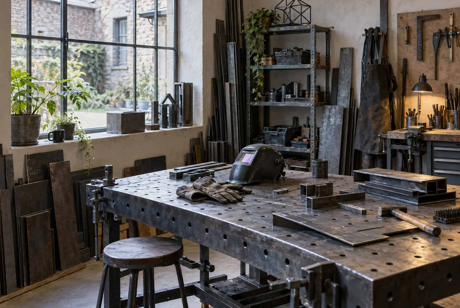 Illustration of fabrication businesses and their working space